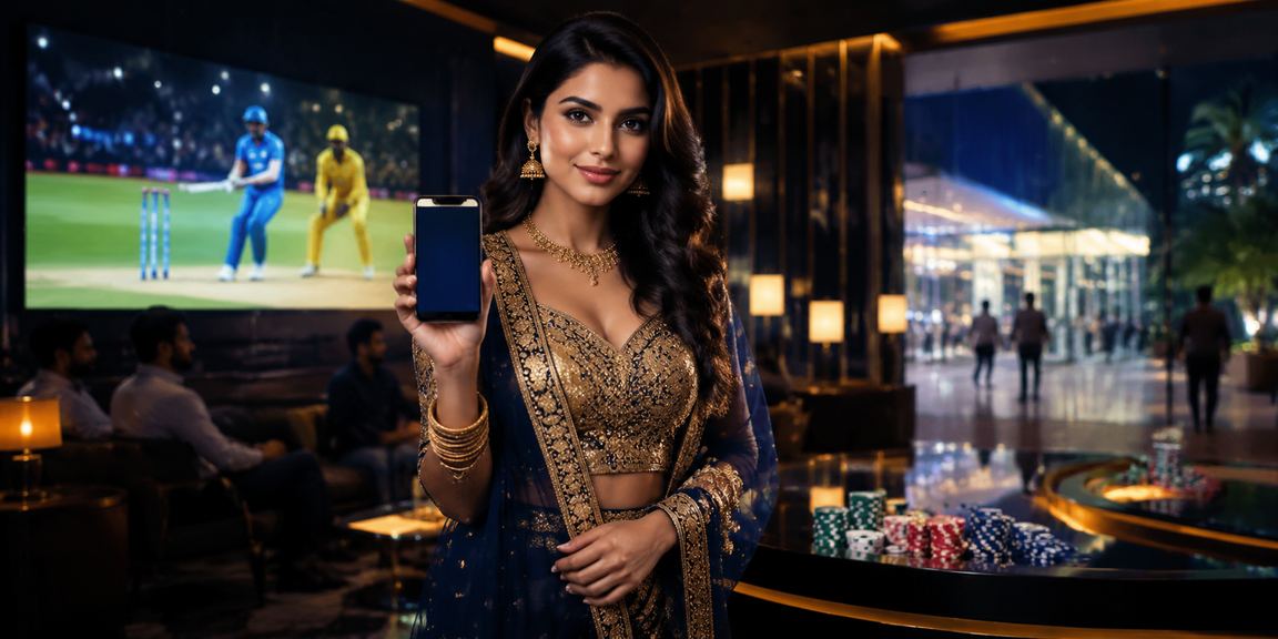 VIP player enjoying cricket betting live in India