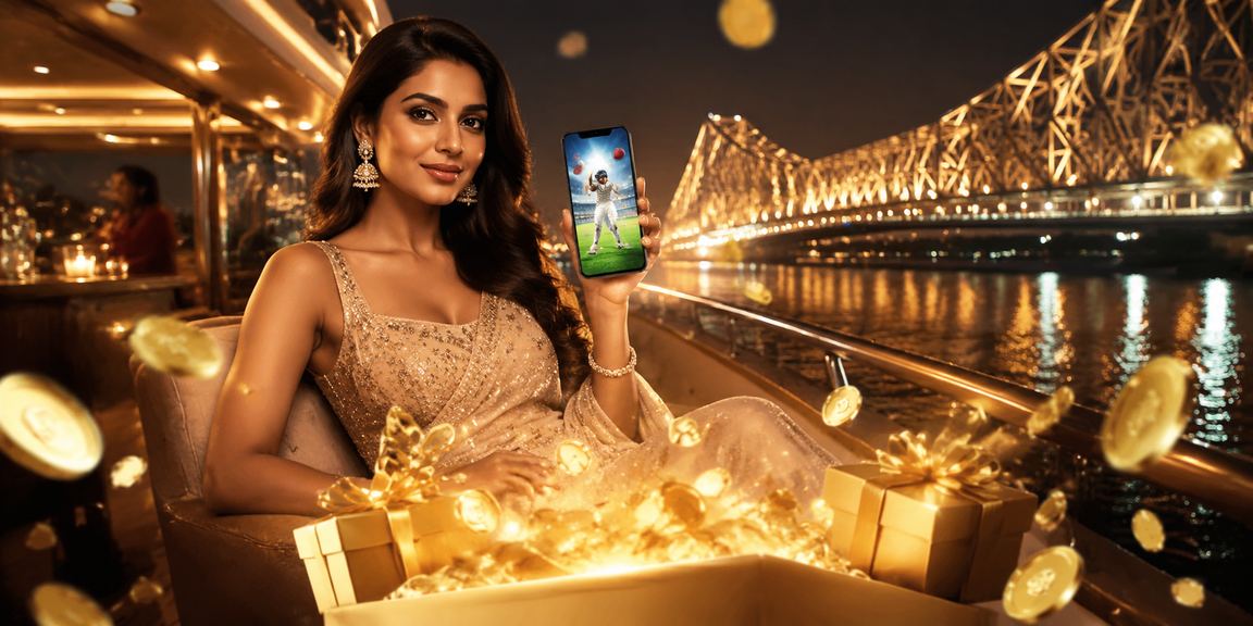 Cricket betting in Kolkata amid iconic Howrah Bridge backdrop
